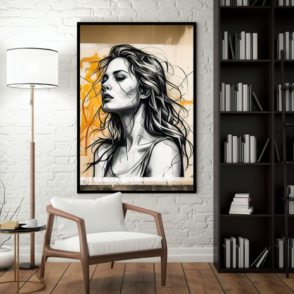 Electric Dreams - Colorful Female Portrait Painting