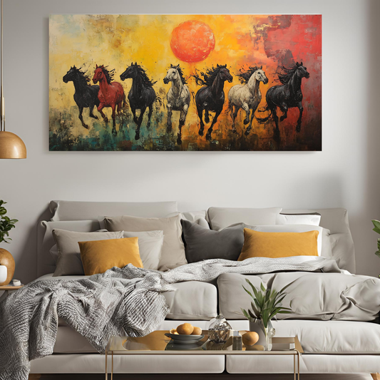 Seven Horse of Strength: A Noble Steed's Portrait - Vastu Shastra