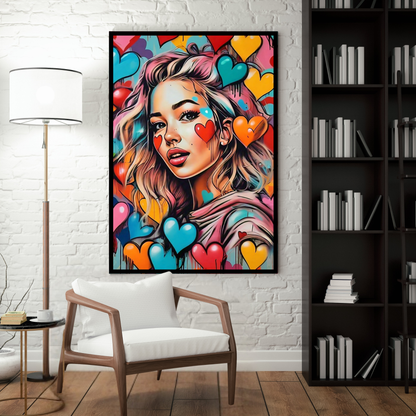 City Chic - Stylish Female Portrait Painting