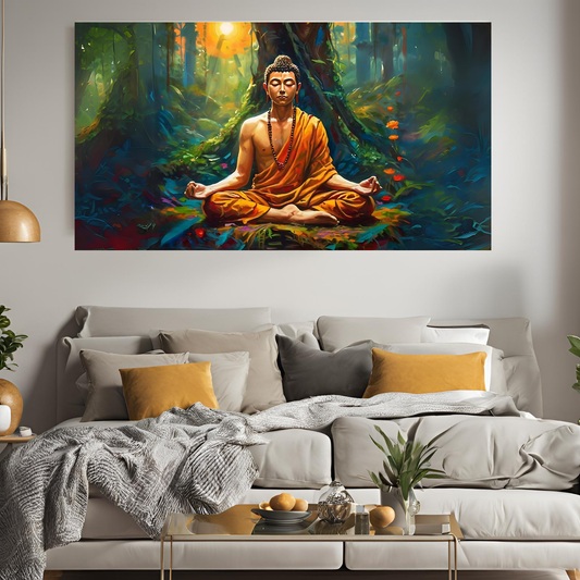 Buddha Meditation in Forest  - Good health - Vastu