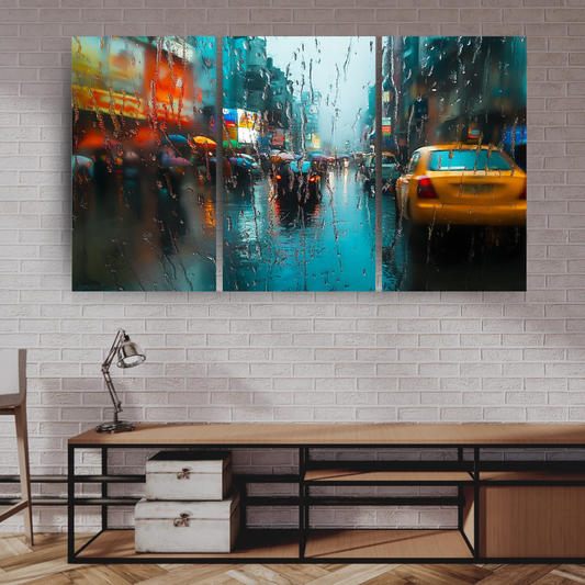 Rain From The Glass - Kolkata Traffic - Cityscapes