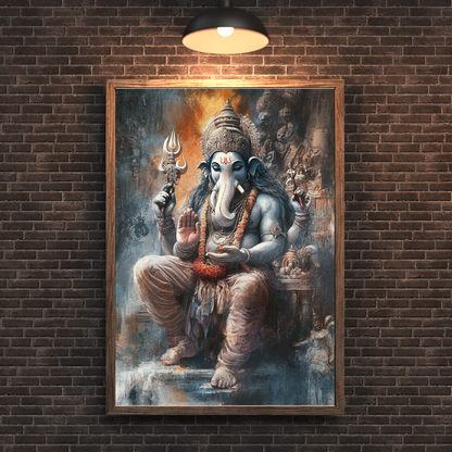 Ganesha: The Lord of New Beginnings - Deity Art