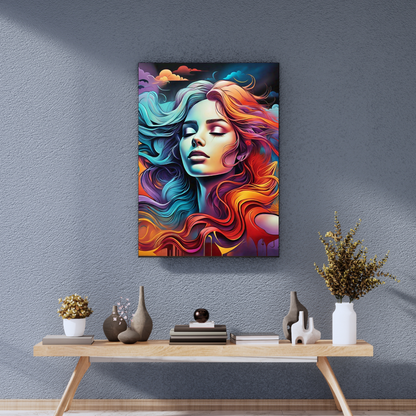 Colors of the Soul - Abstract Female Portrait Painting