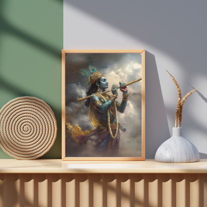 Krishna: The Infinite Ocean of Divine Love - Deity Art
