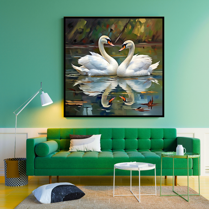 Swan Peaceful Pair - Vastu Art