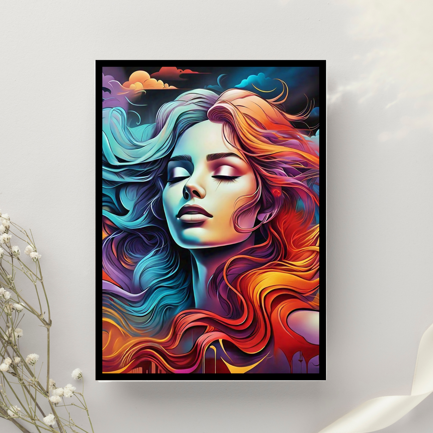 Colors of the Soul - Abstract Female Portrait Painting