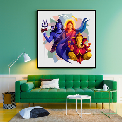 Shiv Pariwar | Cosmic Family | Diety Art