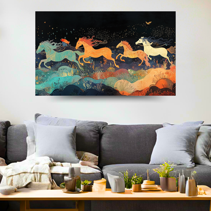 Horse of Dreams: A Majestic Moonlit Gallop - Vastu Shastra