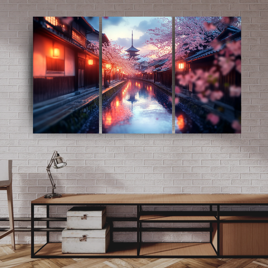 Spring in Kyoto: Vibrant cherry blossoms, traditional architecture, and soft light - Cityscapes