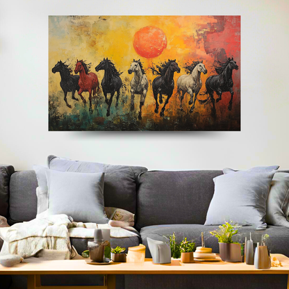 Seven Horse of Strength: A Noble Steed's Portrait - Vastu Shastra