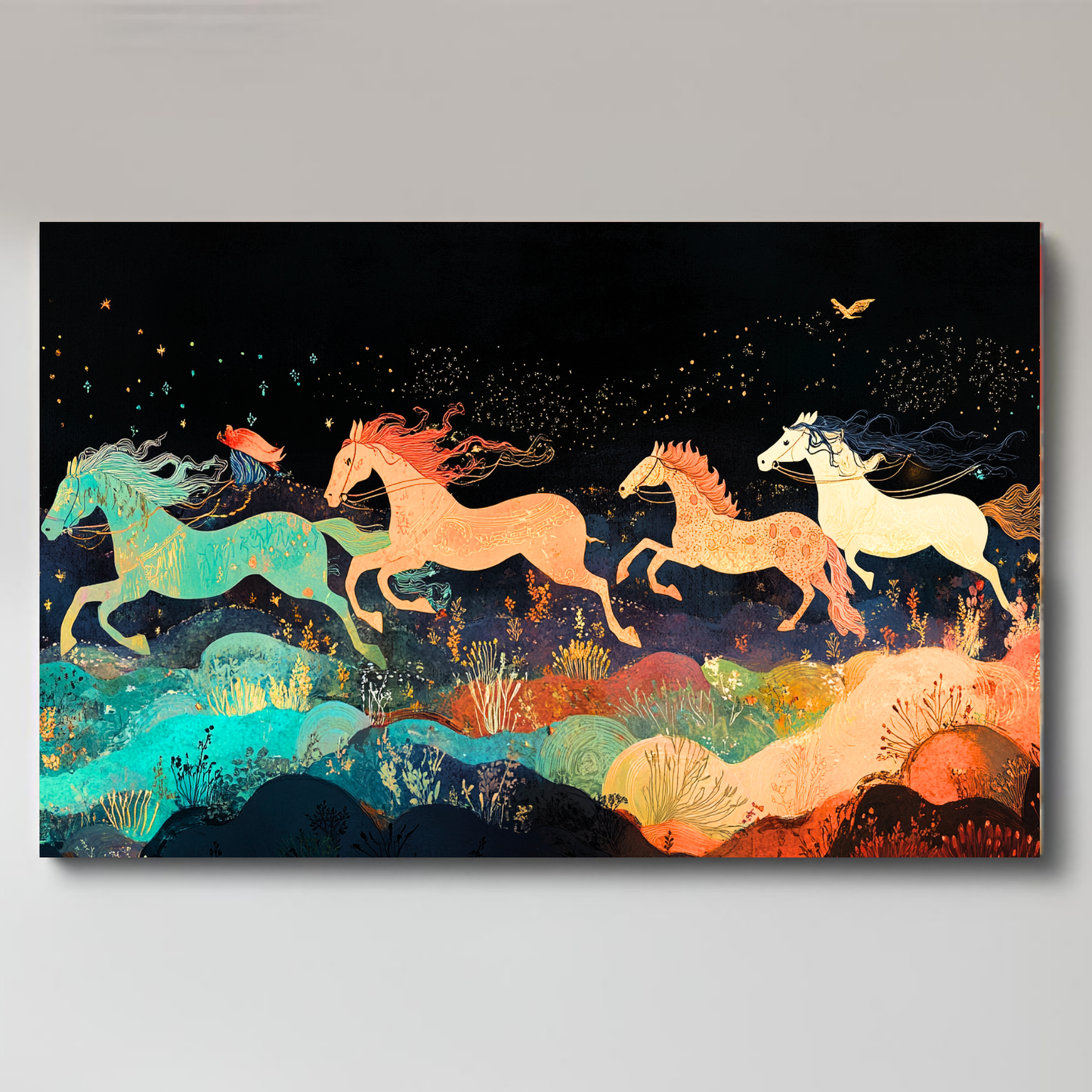 Horse of Dreams: A Majestic Moonlit Gallop - Vastu Shastra