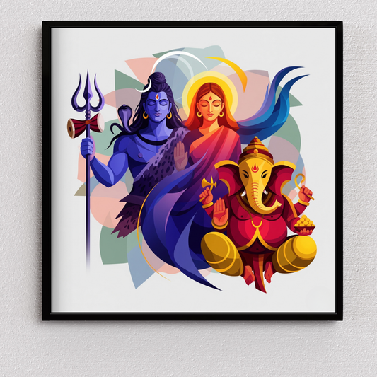 Shiv Pariwar | Cosmic Family | Diety Art