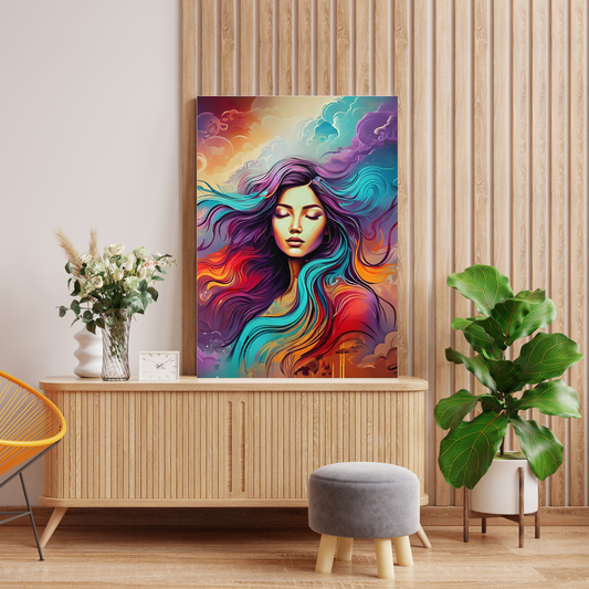 Her Majesty - Elegant Woman Portrait Art