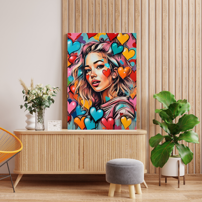 City Chic - Stylish Female Portrait Painting