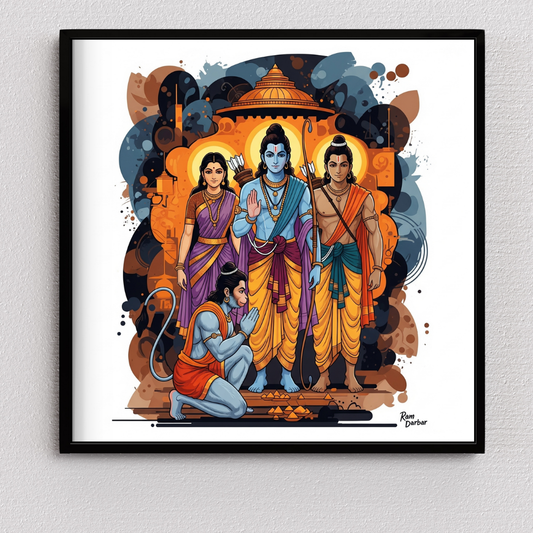 Ram Darbar | Ayodhya's Divine Council | Diety Art