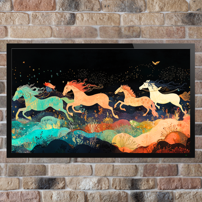 Horse of Dreams: A Majestic Moonlit Gallop - Vastu Shastra