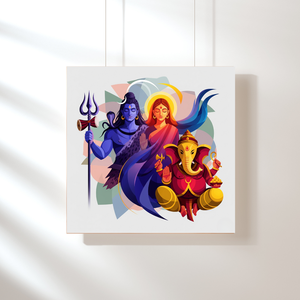 Shiv Pariwar | Cosmic Family | Diety Art