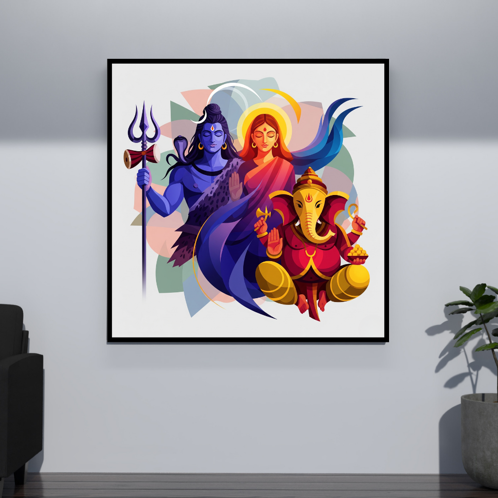 Shiv Pariwar | Cosmic Family | Diety Art