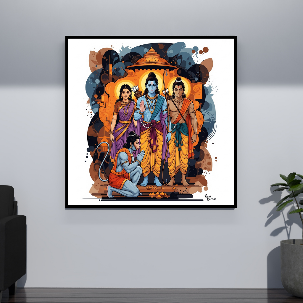 Ram Darbar | Ayodhya's Divine Council | Diety Art