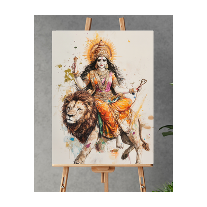 Durga: The Unyielding Protector - Deity Art