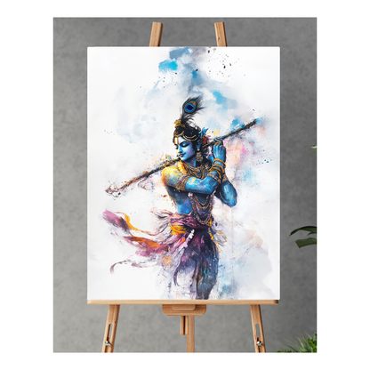 Krishna: The Celestial Shepherd of Souls - Deity Art