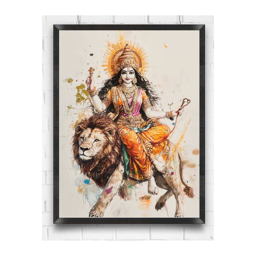 Durga: The Unyielding Protector - Deity Art