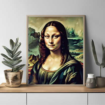 Monalisa reimagined - Famous painting Art